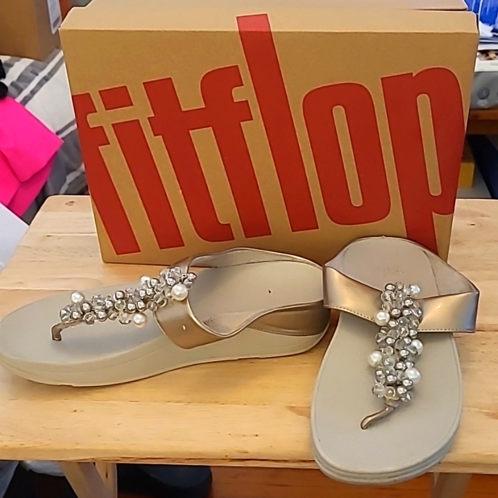 Fitflop Deco Pearls Limited Edition Silver 8